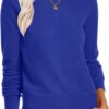 Women’s Long Sleeve Crewneck Soft Fall Pullover Sweater - Image 29