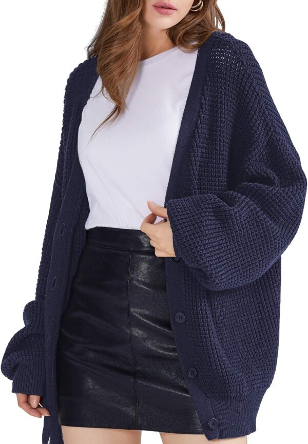 Women’s 100% Cotton Button-Down Oversized Cardigan - Image 8