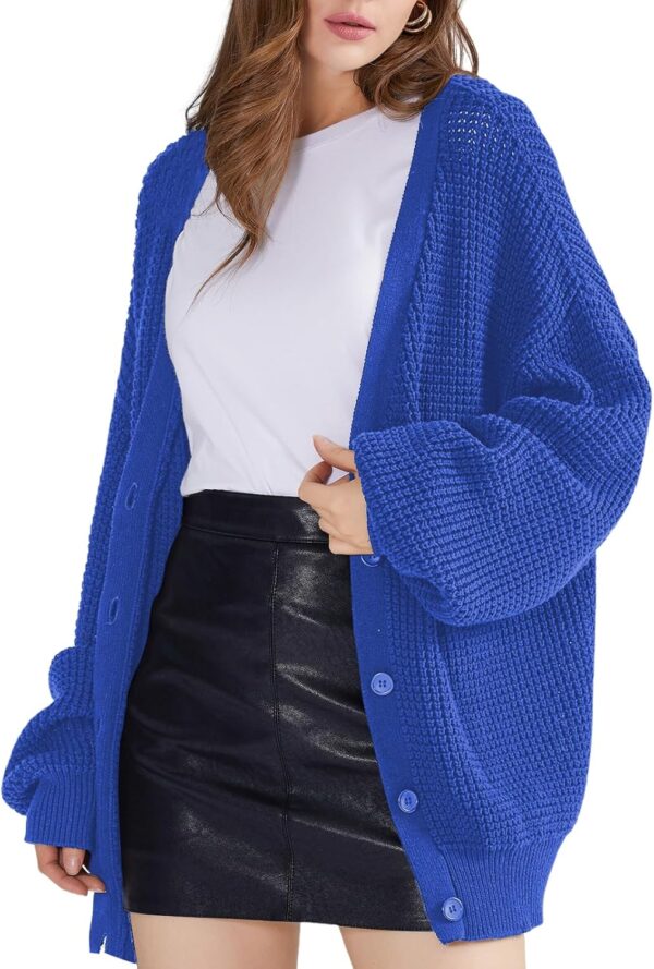 Women’s 100% Cotton Button-Down Oversized Cardigan - Image 13