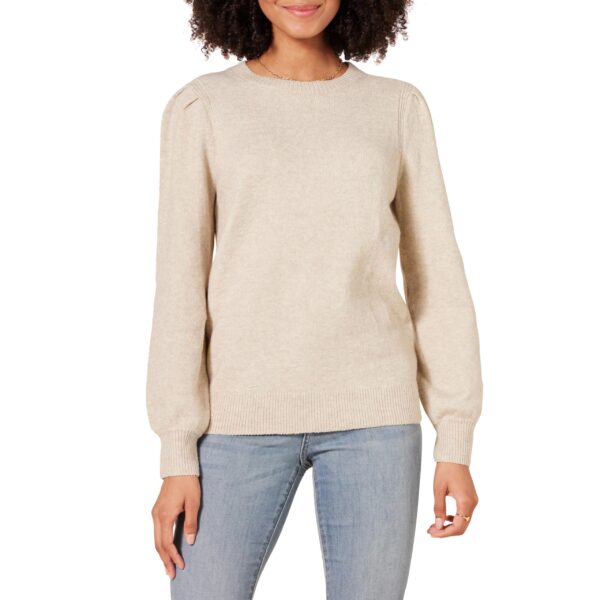 Women’s Soft Touch Pleated Shoulder Sweater