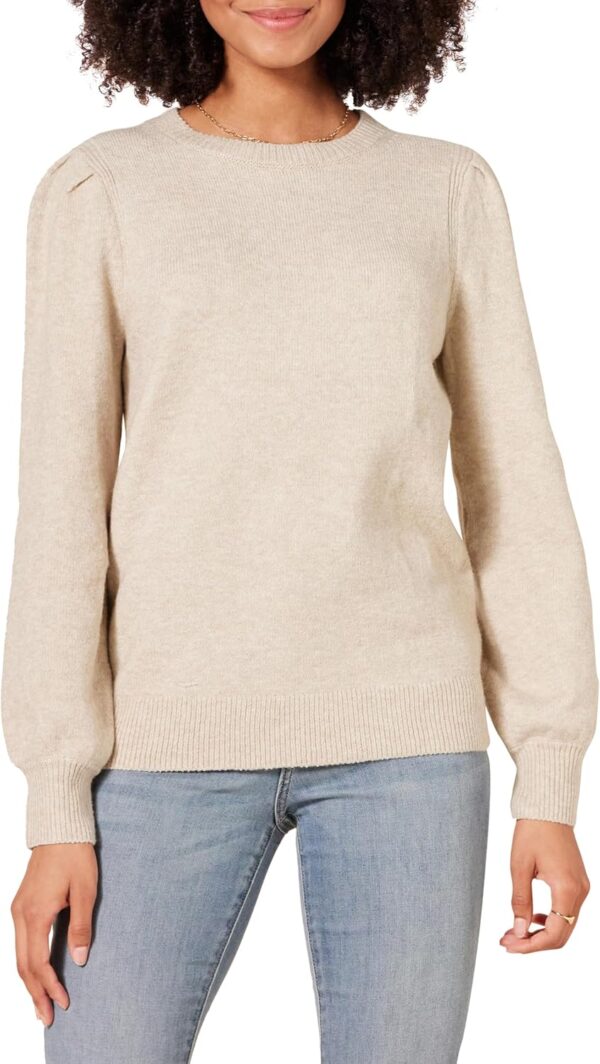 Women’s Soft Touch Pleated Shoulder Sweater - Image 7