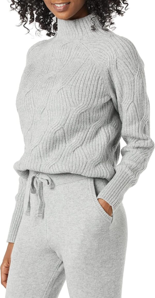 Women’s Winter Sweater, Soft Touch Funnel Neck Knit - Image 2