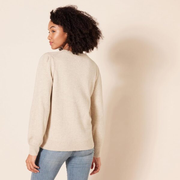 Women’s Soft Touch Pleated Shoulder Sweater - Image 4