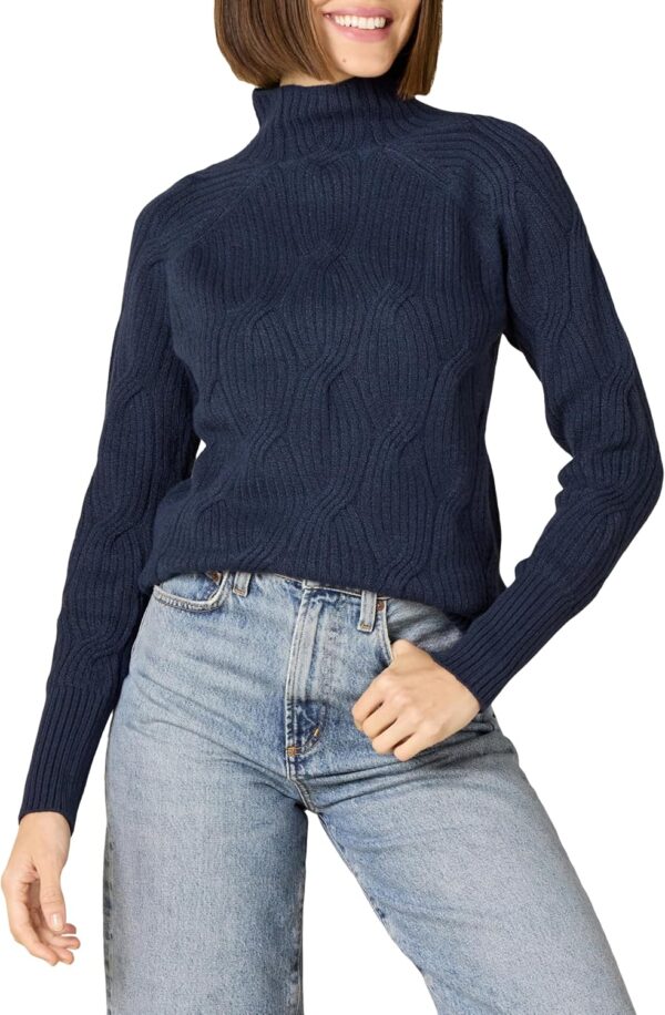 Women’s Winter Sweater, Soft Touch Funnel Neck Knit - Image 15