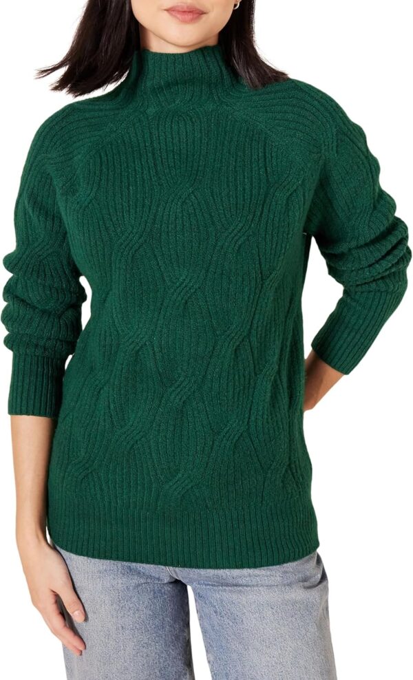 Women’s Winter Sweater, Soft Touch Funnel Neck Knit - Image 10