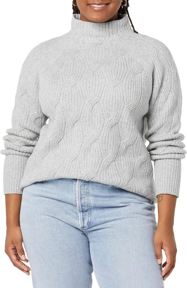 Women’s Winter Sweater, Soft Touch Funnel Neck Knit - Image 5