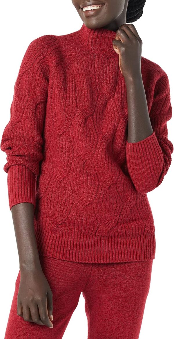 Women’s Winter Sweater, Soft Touch Funnel Neck Knit - Image 13