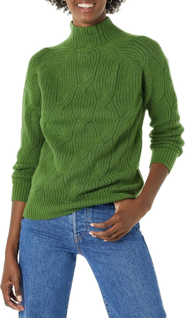 Women’s Winter Sweater, Soft Touch Funnel Neck Knit - Image 17